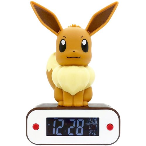 Pokemon Eevee lamp alarm clock slika 5