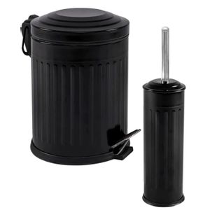 d92 Black Bathroom Set (2 Pieces)