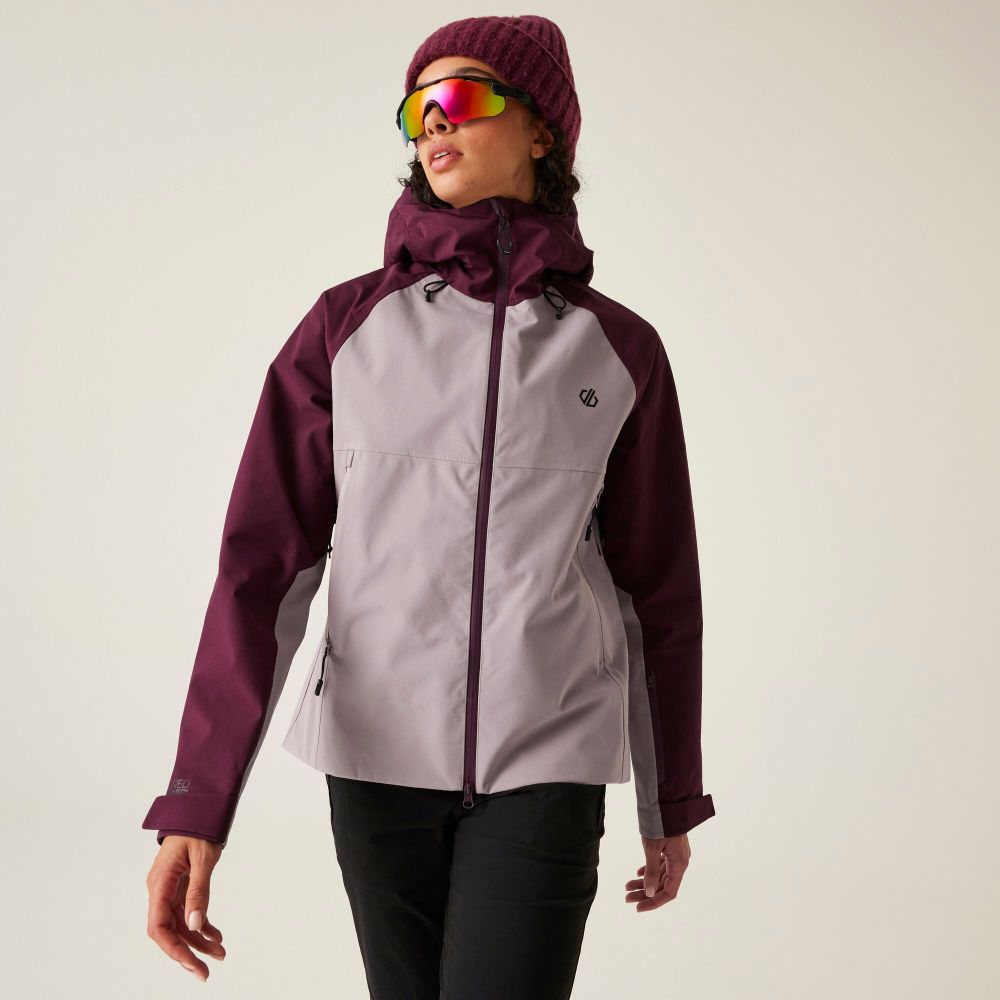 Dare2B Ženska jakna za skijanje Assert II, Heather/Fig slika 3
