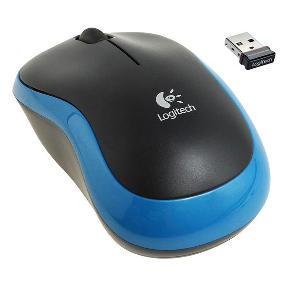 LOGITECH M185 Bežični Miš - Plavi - EWR2 slika 1