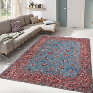 Blues Chenille - Claret Red AL 170  Multicolor Carpet (150 x 230)