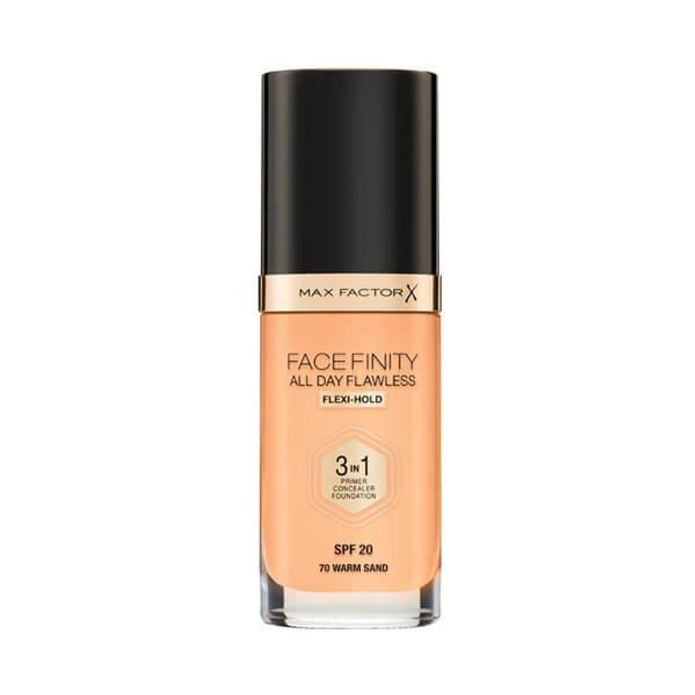 Max Factor Facefinity 3u1 Tečni puder 70 Warm Sand 30ml slika 1