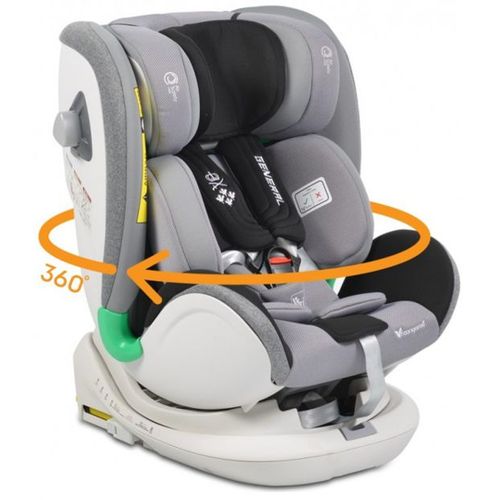 Cangaroo Rotirajuća auto-sjedalica General 360° 0-36kg Isofix, Grey slika 1