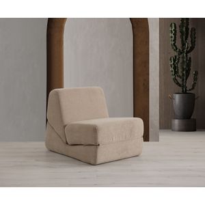 Origami Konvertibilni - Tamna Krema 1-Sjedalni Sofa-Krevet