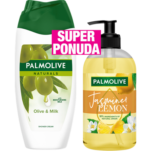 Palmolive gel za tuširanje olive 500ml + Tekući Sapun Jasmine 500ml  slika 1