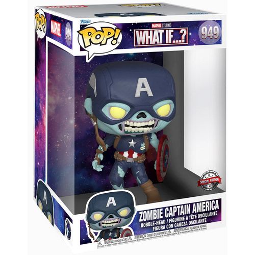 POP figure Marvel What If Zombie Captain America Exclusive 25cm slika 1