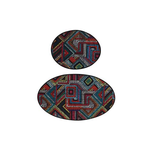 Maglie DJT Multicolor Bathmat Set (2 Pieces) slika 4