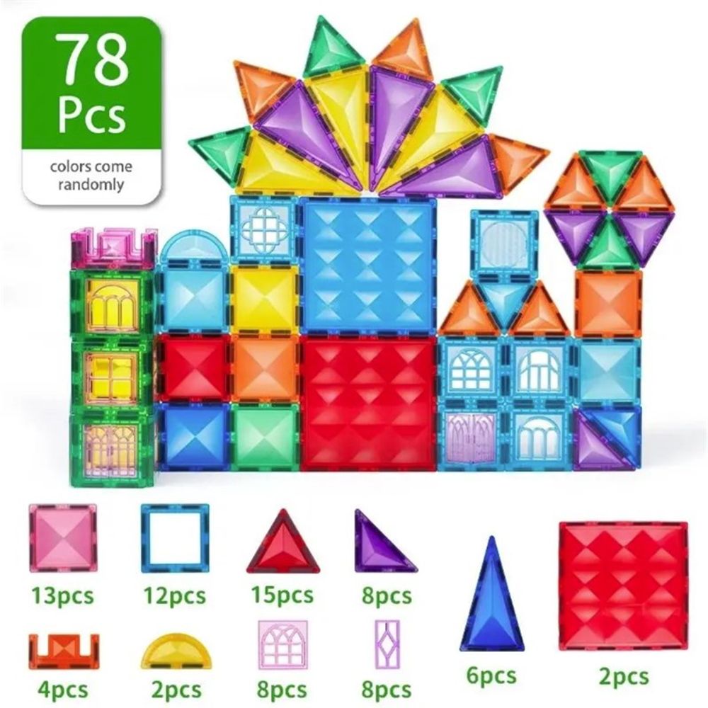 Magplayer Magnetne pločice za slaganje 78kom slika 7