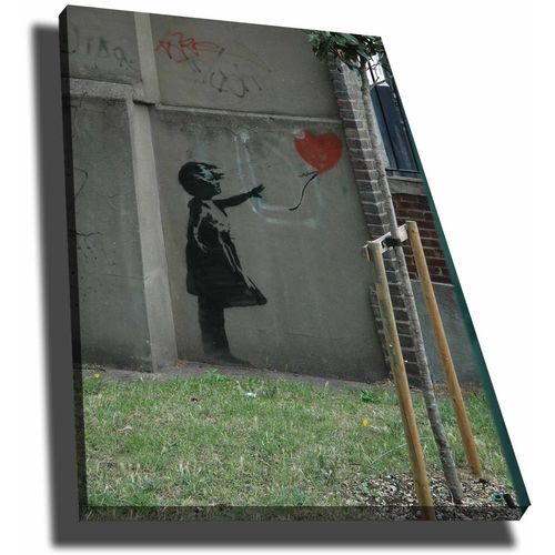 70100BANKSY008 Multicolor Decorative Canvas Painting slika 2