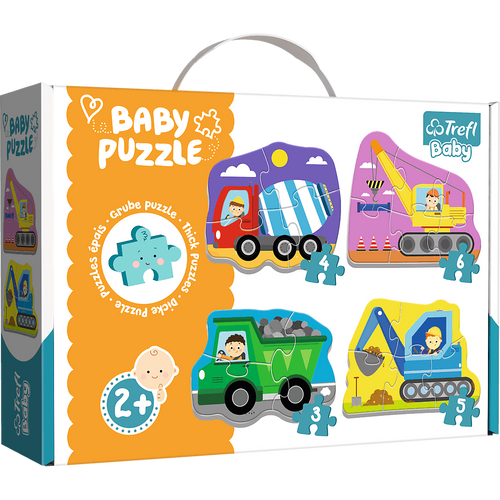 TREFL baby puzzle radna vozila (3,4,5,6) 36072 slika 3