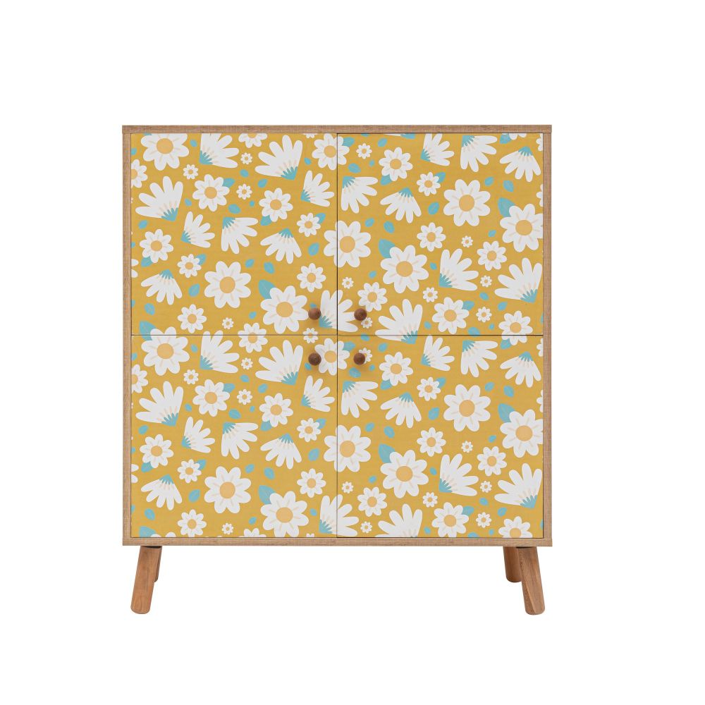 Multifunkcionalni Ormar Multilüx Posy SonomoYellowWhite slika 5