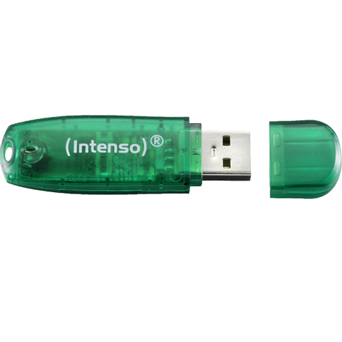 (Intenso) USB Flash drive 8GB Hi-Speed USB 2.0, Rainbow Line, ZELENI - USB2.0-8GB/Rainbow slika 2