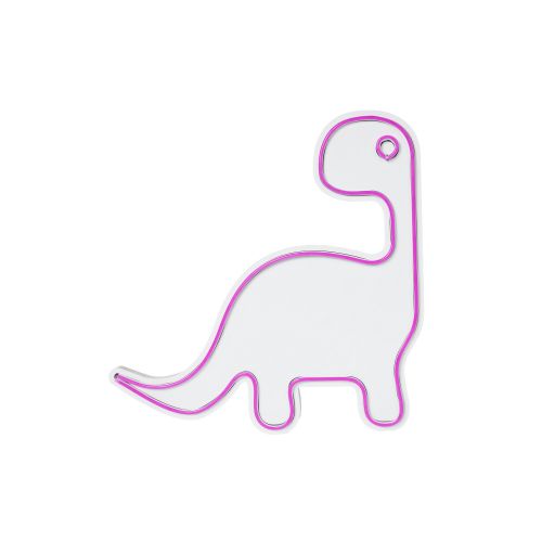 Wallity Ukrasna plastična LED rasvjeta, Dino the Dinosaur - Pink slika 13