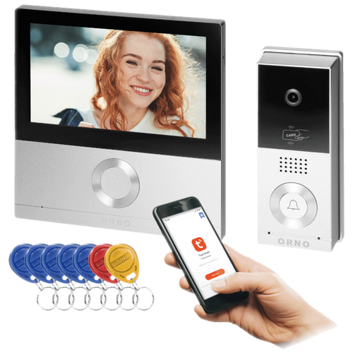 Orno Video interfon 7", set, Full HD, WiFI, IP65, Talos - OR-VID-MS-1078 slika 1