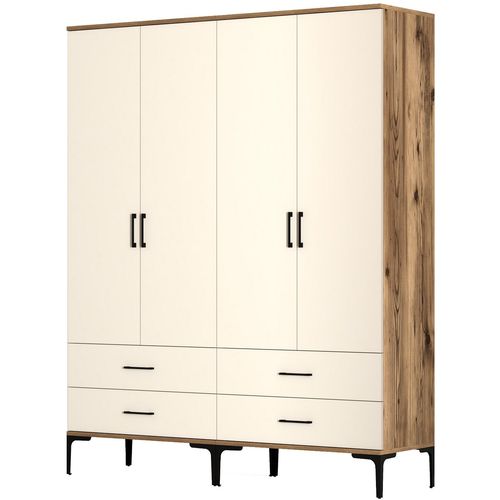 Kumsal TT - Walnut, Cream Walnut
Cream Wardrobe slika 5