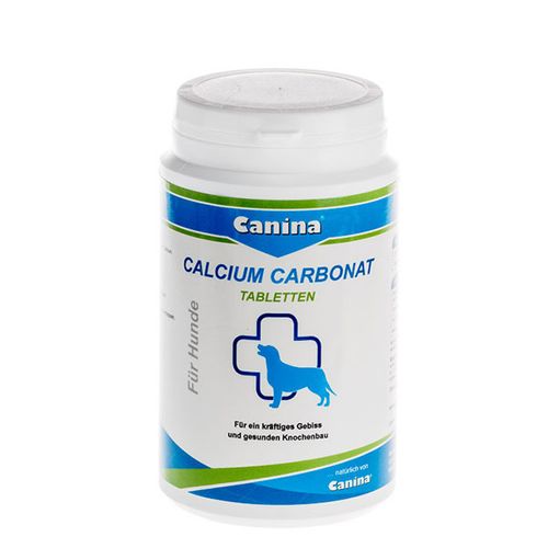 Canina Calcium Carbonat Tabletten, Kalcij Karbonat tablete za snažne kosti i zube pasa, 350g (350 tableta) slika 1