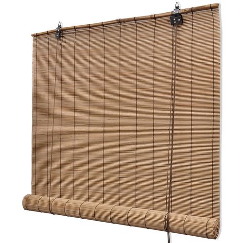 Rolo zavjesa od bambusa smeđa boja 140 x 160 cm slika 24