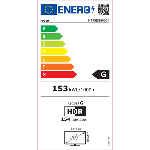 Fobem Smart LED TV 75",Google TV,4K UltraHD,DVB-T2/C/S2, WiFi,BT - MT75EG8000F slika 2