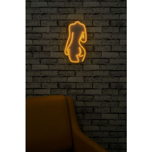 Wallity Ukrasna plastična LED rasvjeta, Sexy Woman - Yellow slika 12