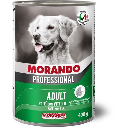Morando Dog Prof Adult Pate Teletina 400g konzerva slika 1