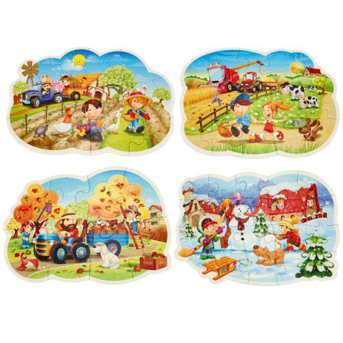 Castorland puzzle 4u1 godišnja doba slika 2