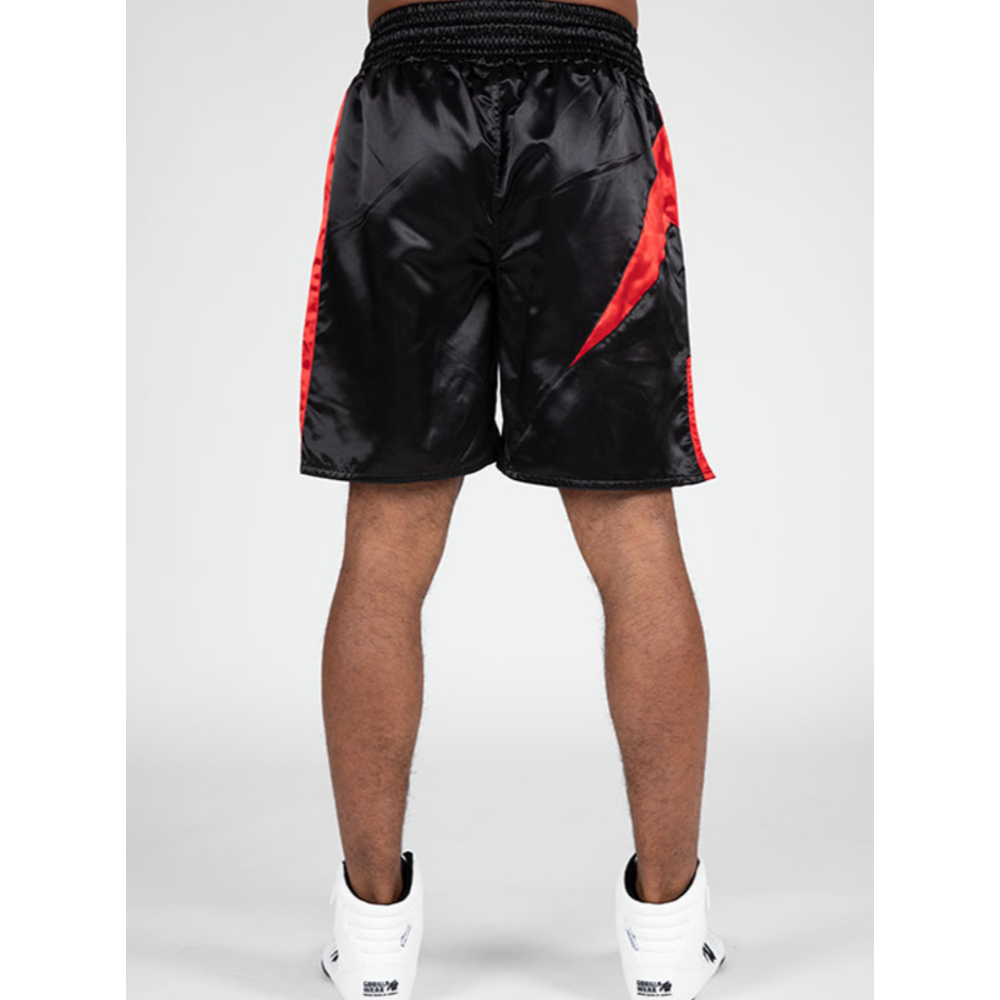 Gorilla Wear Bokserski šorc Hornell - Black/Red - 2XL slika 5