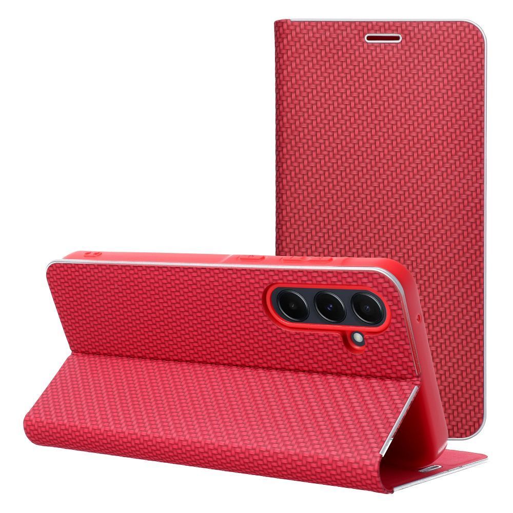 LUNA Book Carbon futrola za SAMSUNG GALAXY A57 5G crvena slika 1