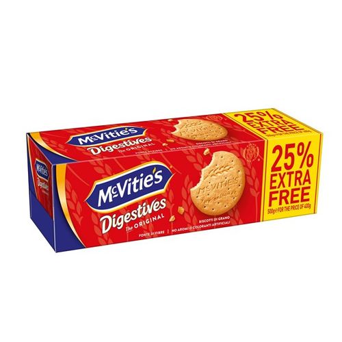 McVitie`s Digestives Original 500g (25% GRATIS) slika 1