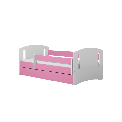 Drveni dječji krevet Classic 2 s ladicom - rozi - 160*80cm slika 4
