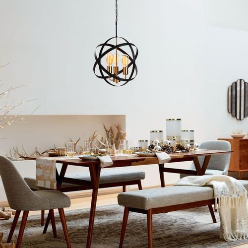 Gezegen - 4843 GoldBlack Chandelier slika 1