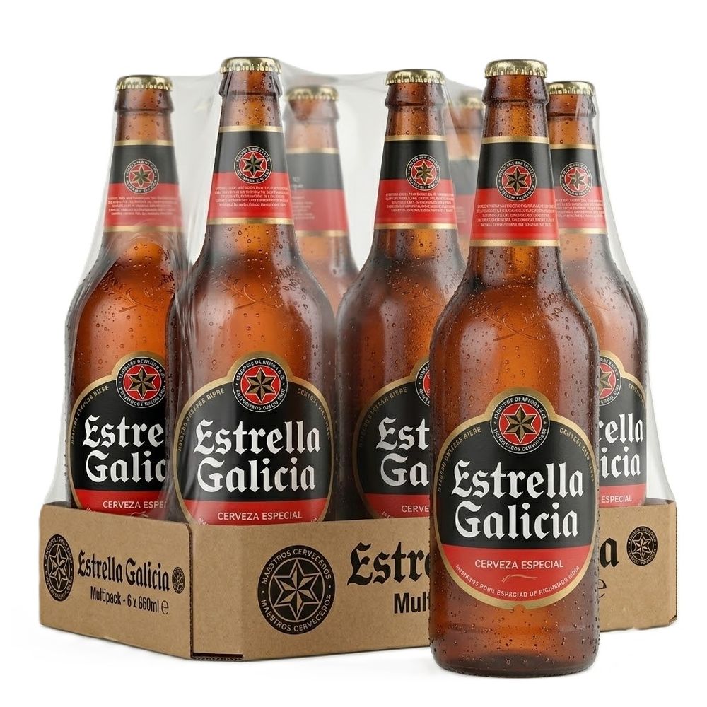 Estrella Galicija pivo flaša 5,5% 660ml x 6 kom  slika 1