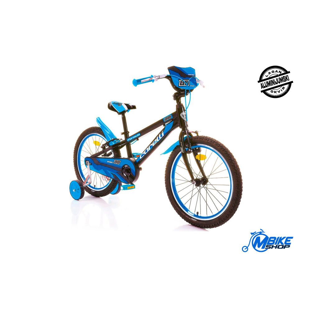 Corelli Dječiji bicikl Formula 20″ Alu Black/Blue slika 1