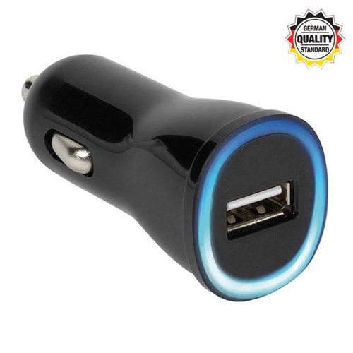 Auto punjač VIVANCO 36256, 2.1A USB, crni slika 1