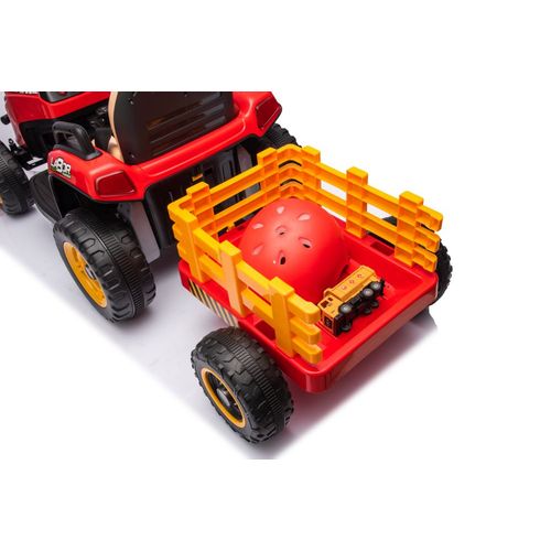 Traktor na akumulator s prikolicom BBH-030 - crveni slika 10