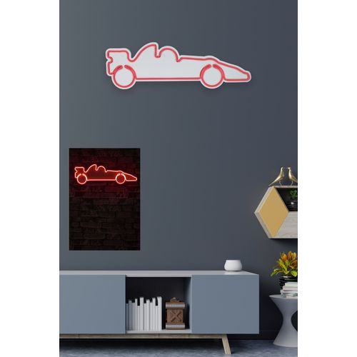 Wallity Ukrasna plastična LED rasvjeta, Formula 1 Race Car - Red slika 3