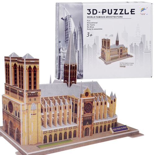 3D puzzle katedrale Notre-Dame u Parizu slika 1