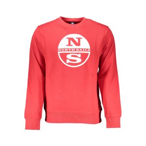 NORTH SAILS MEN'S RED ZIP-OUT SWEATSHIRT