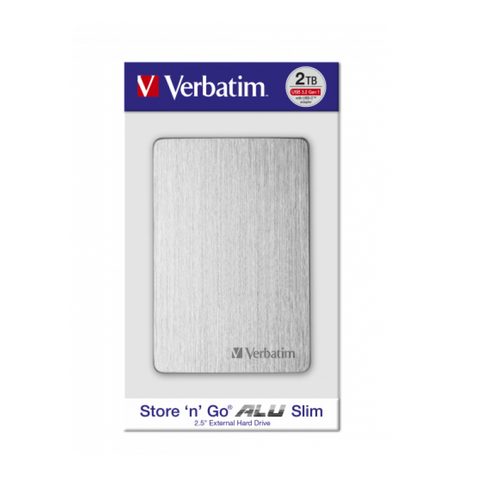 HDD E2.5" Verbatim 2TB USB 3.2 Store'n'Go 53666, Silver slika 2