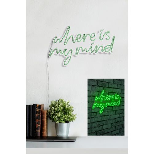 Wallity Ukrasna plastična LED rasvjeta, Where Is My Mind - Green slika 12