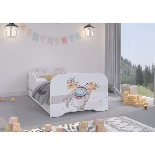 Dječji krevet sa ladicom + madrac – MIKI – MEDO BRUNDO 160 X 80 - ODMAH DOSTUPNO! slika 1