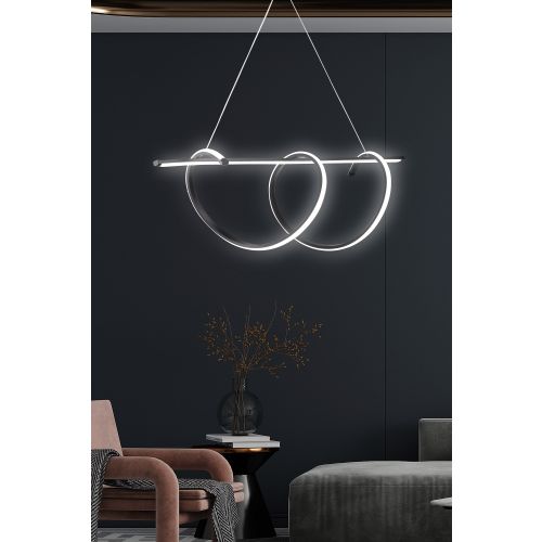 Tauri Black-White Light Black Chandelier slika 2