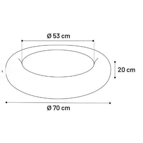 LEŽIŠČE KREMS fi 70cm - Savršeno za Vaš Dom slika 3