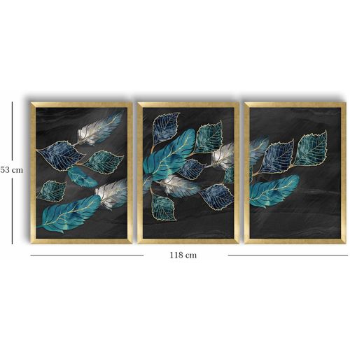 Wallity Slika dekorativna uokvirena MDF (3 komada), 3P3853NISCT-023 slika 3