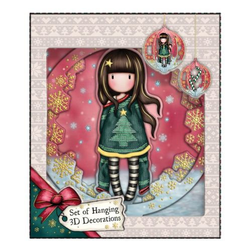 Set Gorjuss 3D dekoracije Merry and Bright viseće cosy 1223GJ01 slika 3