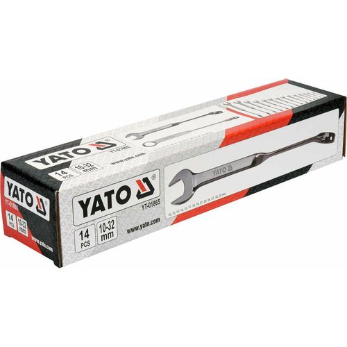Yato set ključeva ravno-okasti savijeni 10-32mm 14 komada slika 1