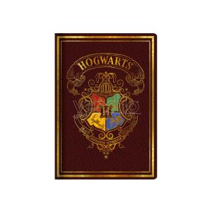 BLUE SKY HARRY POTTER A5 CASEBOUND NOTEBOOK - RED - COLOURFUL CREST