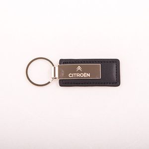 Privjesak za ključ od prirodne kože sa metalnim detaljima - Citroen