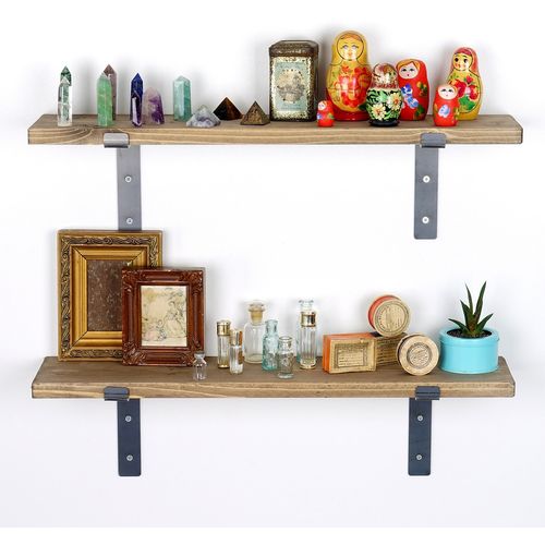 Hanah Home LAM006 Black
Walnut Decorative Wooden Wall Shelf slika 2