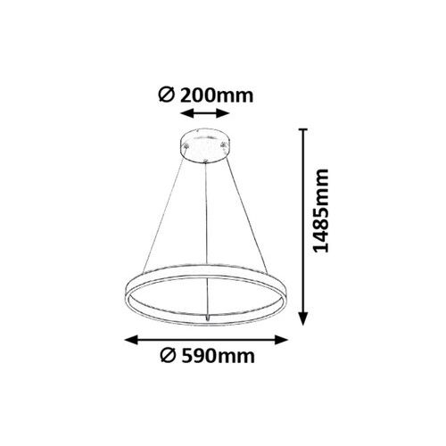 Rabalux Othello visilica LED 36W 3000K-6000K slika 3