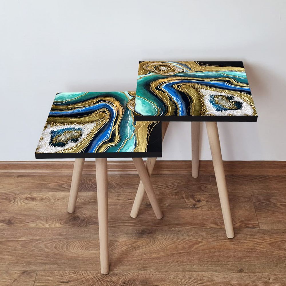 Nesting stolovi 2Shp288 - (2 komada) - boje: više boja slika 1